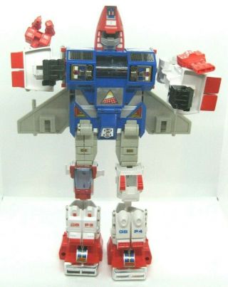 Rare 1985 Gobots Power Warrior Courageous Guardian Robot Bandai Tonka Complete