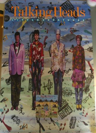 Talking Heads Little Creatures Rare Vintage 1985 Large Promo Poster David Byrne