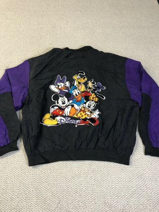 Vintage Jeff Hamilton Silk Disney Mickey Mouse Jacket Size Large Rare