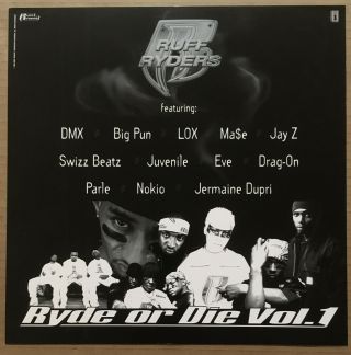 Ruff Ryders Rare Double Sided Promo Poster Flat For 1999 Cd Big Pun Dmx Juvenile
