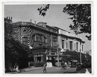 Us Army Signal Corps 8x10 1945 Shanghai China Great Striped Building