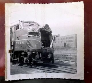 Vintage 1954 - 1958 Picture Album With Train Wrecks Twenty Four Pictures