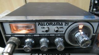 Rare Vintage 1977 Palomar Cb Radio Model 21 With Microphone
