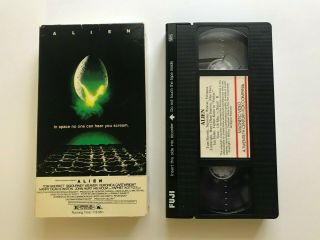 Alien Vhs Tape 1980 Magnetic Video Release Rare Sigourney Weaver Tom Skerritt