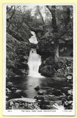 Vintage Real Photo Postcard,  The Falls,  Fairy Glen,  Dwygyfylchi.  298c