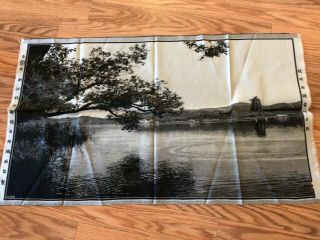 Vintage Black And White Photography Print Silk Asian