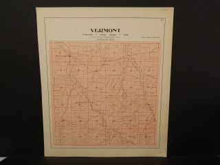 Wisconsin,  Dane County Map,  1899 O2 33 Vermont Township