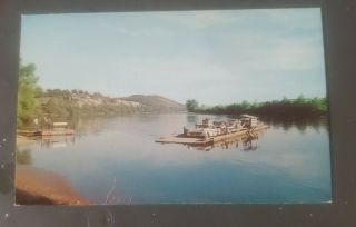 White River Arkansas Near Calico Rock Ferry Crossing Vintage Postcard
