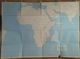 1981 Africa Map - Usaf Aerospace Planning Chart - (asc - 4a,  2nd Ed) 41 " X 57 "