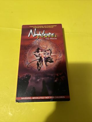 Anime Vhs Rare.  Nightmare Campus: The Movie Vhs.  Oop/super Rare