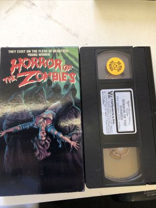 Horror Of The Zombies 1988 Vhs Tape Rare Gore