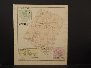 York,  Herkimer County Map,  1868 Town Of Warren P3 22