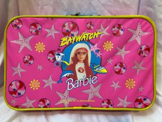 Vintage Mattel Barbie Baywatch Pink Suitcase Overnight Carry Case 1994 Rare Htf