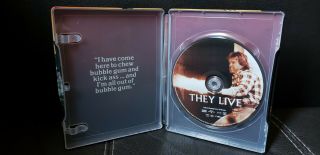 They Live (Blu - ray Disc,  2017,  SteelBook Limited Edition).  