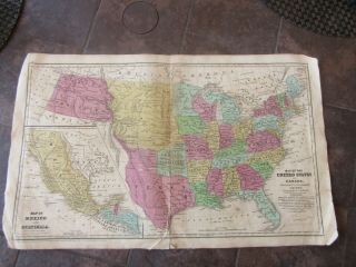 1839 Map Of Republic Of Texas,  United States