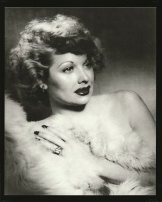 Lovely George Hurrell Lucille Ball 8x10 Photo Double Weight
