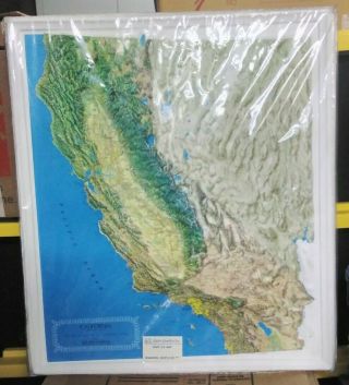 California Relief Map 3d Geographic Kistler 3d Graphics