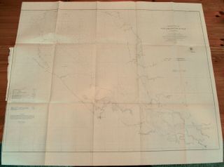 1862 Us Coast Survey Map Of Upper Of Part San Francisco Bay,  California