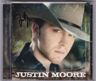 Justin Moore St Signed Cd Very Rare Autographed Country