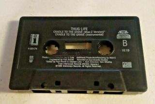 thug life cradle to the grave cassette RARE 3