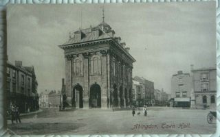Vintage Postcard `abingdon Town Hall` (1909)