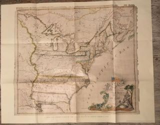 Abel Buell “a And Correct Map Of The United States Of North America,  1784”