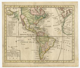 Antique Print - North America - South - Canada - Van Krevelt - C.  1780