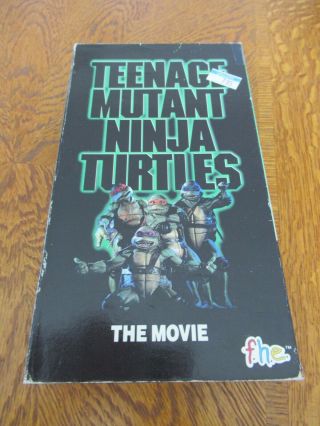 Teenage Mutant Ninja Turtles The Movie 1 Betamax Vintage Media Rare