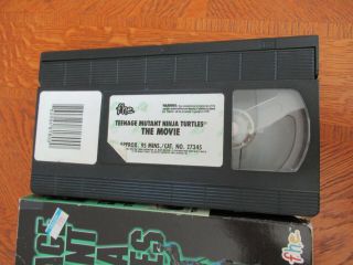Teenage Mutant Ninja Turtles The Movie 1 Betamax Vintage Media Rare 3