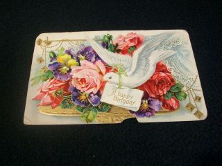 Vintage Postcard - Greeting Card - - A Happy Birthday 1910 - Indiana