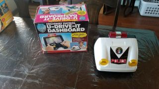 Vintage Learn To Drive Highway Patrol Racing Table Handheld Game 80s Very Rare
