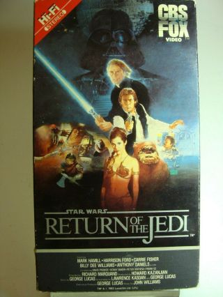 Star Wars Return Of The Jedi (1986 Vintage) Beta Tape Rare -