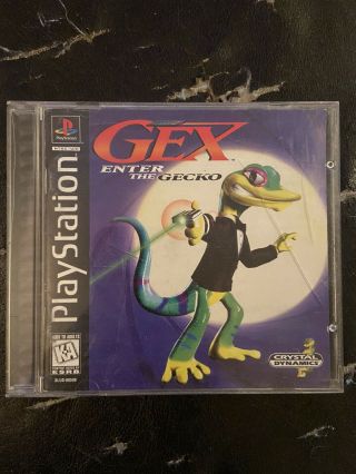 Gex: Enter The Gecko Sony Playstation 1 Ps1 Black Label Cib Rare Oop 2