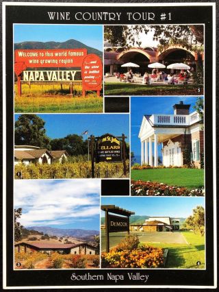 Southern Napa Valley California Wine Country Tour 1 Vintage 5 X 7 Postcard
