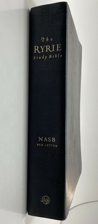 Ryrie Study Bible Bonded Leather Nasb Red Letter 1995 Rare Vintage