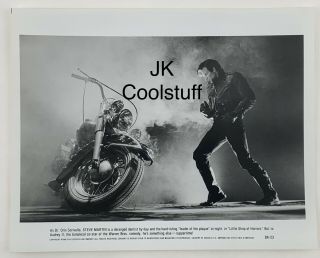 Vintage 1986 Steve Martin Photo Little Shop Of Horrors Motorcycle Leather Dental