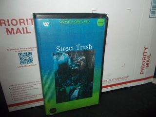 Street Trash Vhs Rare Horror Gore Convention Tape Warner Clamshell