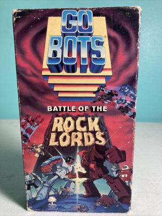 Gobots Battle Of The Rock Lords Vhs Feature Lenght Movie 1986 Cartoon Movie Rare