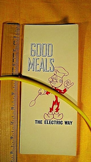 Reddy Kilowatt,  Vintage Advertising,  " Cook Book Tips ",  Rare,
