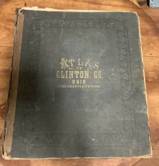 1876 Historical Atlas Clinton County Ohio Lake Griffing Stevenson Inv - Av001