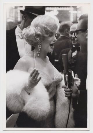 Marilyn Monroe 1959: Some Like It Hot Premier York City,  Vintage Orig.  Print