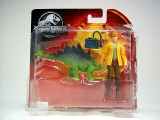 Rare Jurassic World Claire Stegosaurus Dinosaur Figure Jurassic Park Toy Mattel