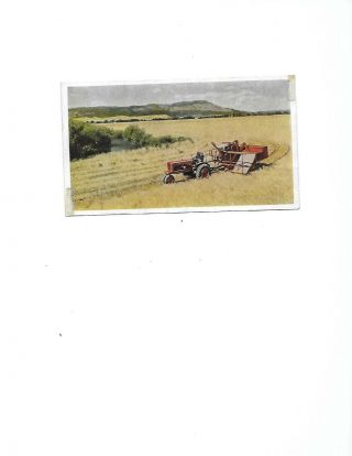 Vintage 1939 Allis - Chalmers Tractor Advertising Postcard