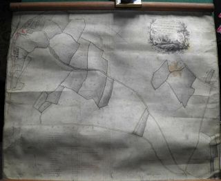 1790 Pontfaen Farm,  Chirk,  Salop,  Hand Drawn Survey Plan/map On Vellum