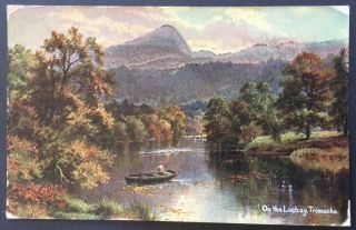 Vintage Postcard 1913 On The Lochay Trossachs Postmark Adelaide