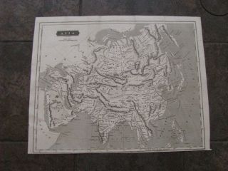 1835 Map Of Asia,  China,  India,  Japan,  Corea