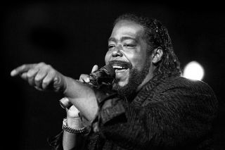 Barry White Classic Iconic B/w In Concert 24x36 Poster