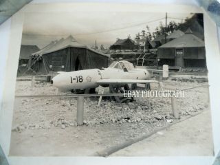 Orig 1945 Photo Baka Japanese Suicide Rocket Captured 8th Aaf Hq Wwii