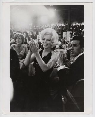 Gene Daniels 1962: Marilyn Monroe At Golden Globe Awards,  Orig.  Gel Silver Print