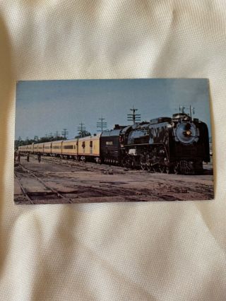 Union Pacific Railroad Company Locomotive 8444 Vintage Train Railroad Post Card